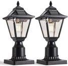 2 Pack Solar Post Lights, Motion Sensor With Pier Mount Base. Fixed Price $91.99.