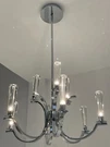 Eurofase Cromo 9 -light Gloss Chrome Transitional For Use Dining Rooms, Foyer. Fixed Price $650.00.