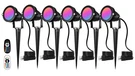 Eleglo 6 Pack Rgbw Led Lights Color Changing SPOTLIGHT,120V Landscape Li.... Fixed Price $103.80.