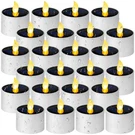 24 Pcs Solar Power Tea Lights Outdoor Waterproof Candle Flameless Reusable Le.... Fixed Price $58.07.