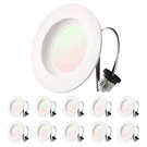 10 Pack Inch 5CCT Led Recessed Ceiling Dimmable Panel Light 9W 750 Lm E26 TP24. Fixed Price $54.99.
