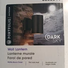 Dark Sky Portfolio Outdoor 0338644 Wall Lantern Matte Black Finish. Fixed Price $21.99.