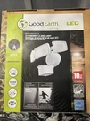 New!good Earth-three-head 2N1 Led Motion Security & Arealight 3300 Lumens White. Fixed Price $74.99.