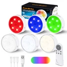 Everbrite 6PK Puck Lights W/remote, Rechargeable 2000MAH Linked Sensor. Fixed Price $62.99.
