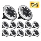 8-12 Pack Solar In Ground Lights Outdoor Buried Lamp Disk Led Lawn Pathway. Fixed Price $22.70.