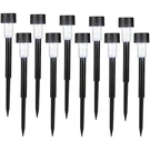Northlight Set Of 10 Black Solar Powered Led Pathway Markers, 12.25". Fixed Price $40.31.
