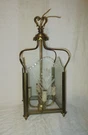 Pottery Barn Malta Brass Lantern, 4 Light Pendant, Etched Glass, Rustic Colonial. Fixed Price $96.59.