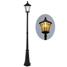 Solar Lamp Post Light Dusk Dawn Waterproof Vintage Black Lutec 6906101012 Pole. Fixed Price $259.99.