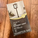 Hampton Bay Low Voltage Led Pathway Black Finish W/ Bubble Glass 1006 684 110. Fixed Price $25.60.