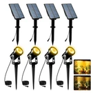Solar Landscape Spotlights 4 Pack Warm White 3000K, T-sunus IP65 Waterproof O.... Fixed Price $97.08.