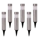 Sunwind Solar Bollard Lights Outdoor - 6 Pack Stainless Steel Warm White Led .... Fixed Price $54.44.