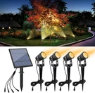 Aponuo Metal Solar Spot Lights Outdoor With 9.8FT Cable Powered Landscape. Fixed Price $82.67.