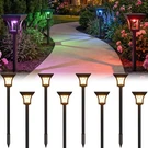 Cinoton 8 Pack Rgbcw Solar Pathway Outdoor Lights, 3 Lighting Modes Led.... Fixed Price $39.51.