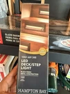 Hampton Bay Led Deck/step Light Low Voltage Black Finish 122 Metal Mpn. Fixed Price $25.00.