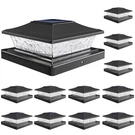 Volisun Solar Post Cap Lights Outdoor 4X4/6X6 Wooden/vinyl 12 Pack, Black. Fixed Price $110.38.