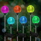 Oxyled Solar Outdoor Lights 6 Pack Christmas Stakes Crystal Cracked Glass. Fixed Price $80.87.
