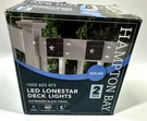 Hampton Bay Solar Distressed Black Integrated Led Deck Light Lone Star Design. Fixed Price $19.17.