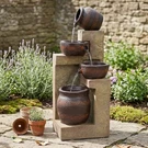 Cascading Terra Bowl Solar Water Fountain With Led Lights - 30 By Sunnydaze. Fixed Price $355.00.