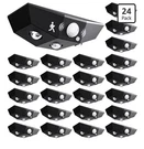 24 Pack Solar Fence Lights, Motion Sensor Outdoor With 3 Sided Lighting. Fixed Price $59.95.