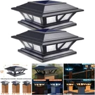 2 Pack Solar Post Lights Outdoor 4X4 5X5 6X6 Warm White/cool Led Deck. Fixed Price $54.99.