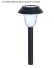 12- Led Solar Pathway Garden Lights, Oil-rubbed Bronze Fluted Glass Lens New. Fixed Price $49.99.
