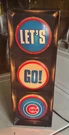 Mlb Chicago Cubs Let's Flashing Light Works Great 6X16 Man Cave. Fixed Price $99.00.