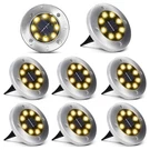 Aogist Solar Lights, 8 Led Garden Disk Inground Outdoor Landsca.... Fixed Price $60.57.
