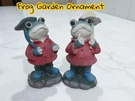 Garden Statue Frog Outdoor Decor Figurine Patio Yard Lawn Set (2) Ornament. Fixed Price $23.39.