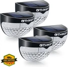 Othway Solar Fence Post Lights Wall Mount Black 4 Pack. Fixed Price $44.99.