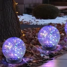 Mlknk Lights Outdoor Waterproof-solar 2 Globes, Multicolor. Fixed Price $18.99.