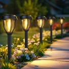 Deraysion 6 Solar Lights Outdoor, Pathway Pack, Warm White. Fixed Price $44.04.