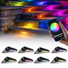 Slary 8 Pack 7 Inch Rgb Led Hardscape Lighting Step Lights Retaining Wall Lig.... Fixed Price $109.65.