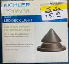 Kichler Showscape 180-LUMEN Low Voltage Led Bronze Deck & Rail Light. Fixed Price $15.00.