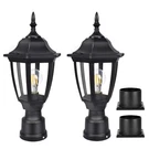 Fudesy Outdoor Post Lights, Electric Exterior Lamp Fixture With Pier. Fixed Price $69.74.