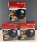 Malibu Low Voltage Landscape Metal Deck Light Black Finish Lot Of 3. Fixed Price $64.99.