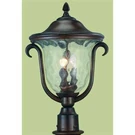 Kalco Santa Barbara Outdoor 3 Light Medium Post Mount Lantern, Burnished Bronze. Fixed Price $656.00.