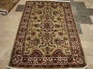 Area Rug Light Green Ivory Touch Fine Hand Knotted Silk Wool Indoor CARPET(4X6)'. Fixed Price $351.90.