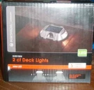 2-PORTFOLIO Landscape Ct. Solar Led Deck Lights Silver Finish 5 Lumens Output. Fixed Price $38.00.