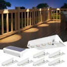 Volisun Solar Deck Lights 8 Pack, Warm White Glow Led Large Size Lamp, IP65 Wate. Fixed Price $55.09.