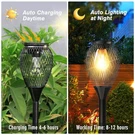 Ortiny Solar Pathway Lights Outdoor, 2 Pack IP65 Waterproof - Black. Fixed Price $31.71.