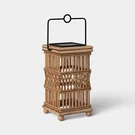 Open Weave Battery/solar Led Outdoor Small Lantern Beige - Threshold. Fixed Price $15.29.