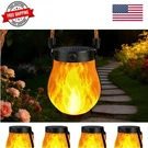 4 Pack Solar Lanterns Outdoor Waterproof, Flickering Flame Hanging D.... Fixed Price $86.53.