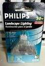Philips 12V 20 W Landscaping Replacement Light Bulb GU5.3 Base MR6. Fixed Price $5.00.
