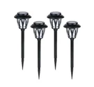 Portfolio Four Pack Solar Path Lights Led Backyard Lawn Landscape. Fixed Price $14.99.