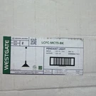Westgate Led Indoor Pendant Light 120V 25W (qty 2) LCFC-MCT5-BK. Fixed Price $40.00.