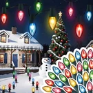 Christmas Pathway Lights Outdoor 29FT, 25 Packs C9 Walkway W.... Fixed Price $56.65.
