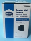 Dark Sky Portfolio Outdoor 0338644 Wall Lantern Matte Black Finish. Fixed Price $24.99.