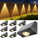 Solar Fence Lights Outdoor Waterproof High Brightness Led Spot Lens Deck. Fixed Price $39.98.