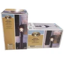 Hampton Bay Outdoor Post Lamp Clear Beveled Glass Shade Black Set Of 2 Lights. Fixed Price $75.00.