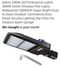 Ledmo Brown Shoebox Light Pole 200W Photocell 5000K 110V XL-LD-01200-65-02. Fixed Price $84.00.